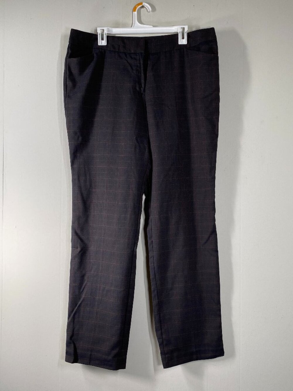 Worthington MODERN FIT Dress Pants Women's 16 High Rise Multicolor Windowpane